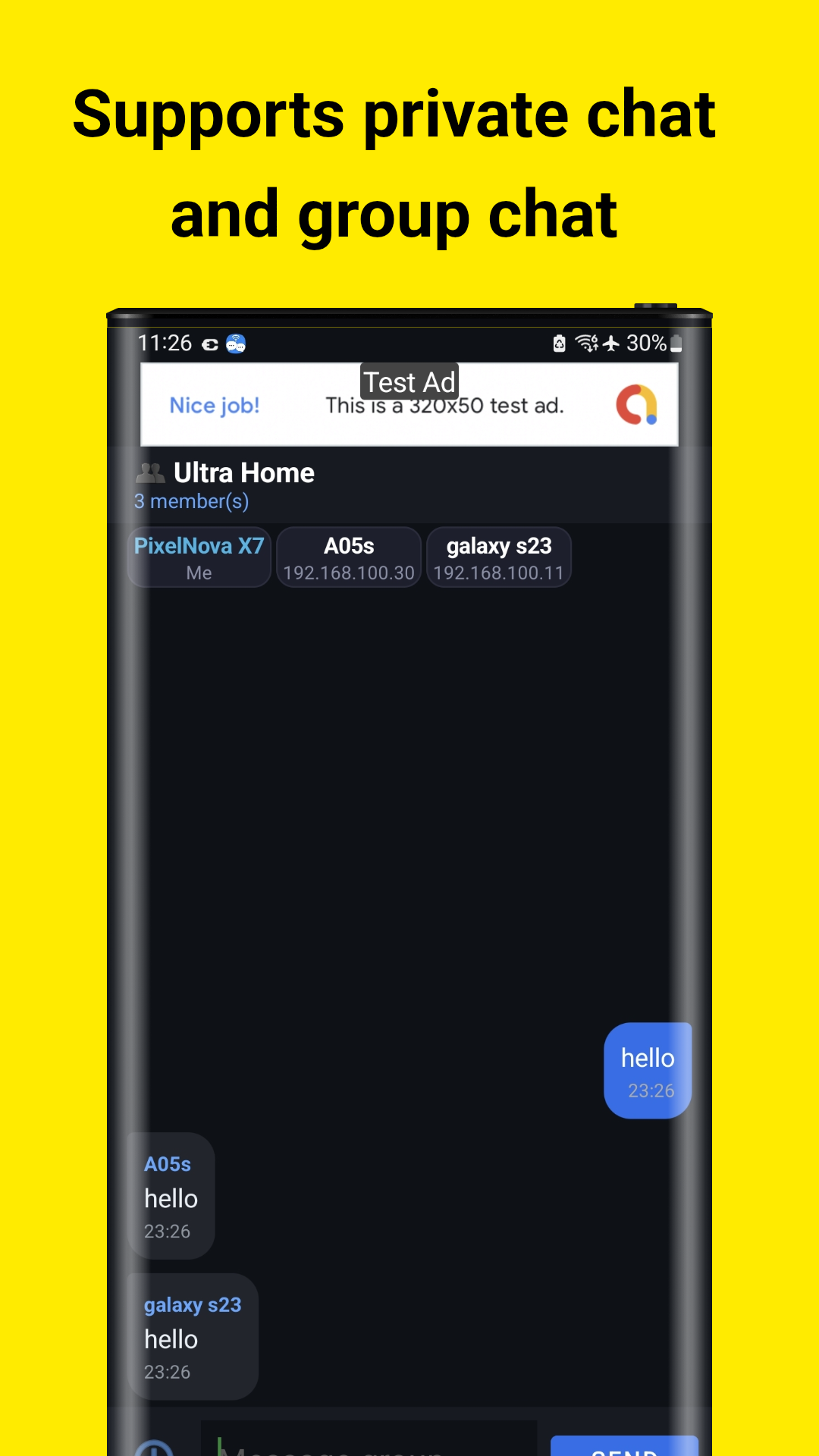 Group Chat - Multiple members chatting together