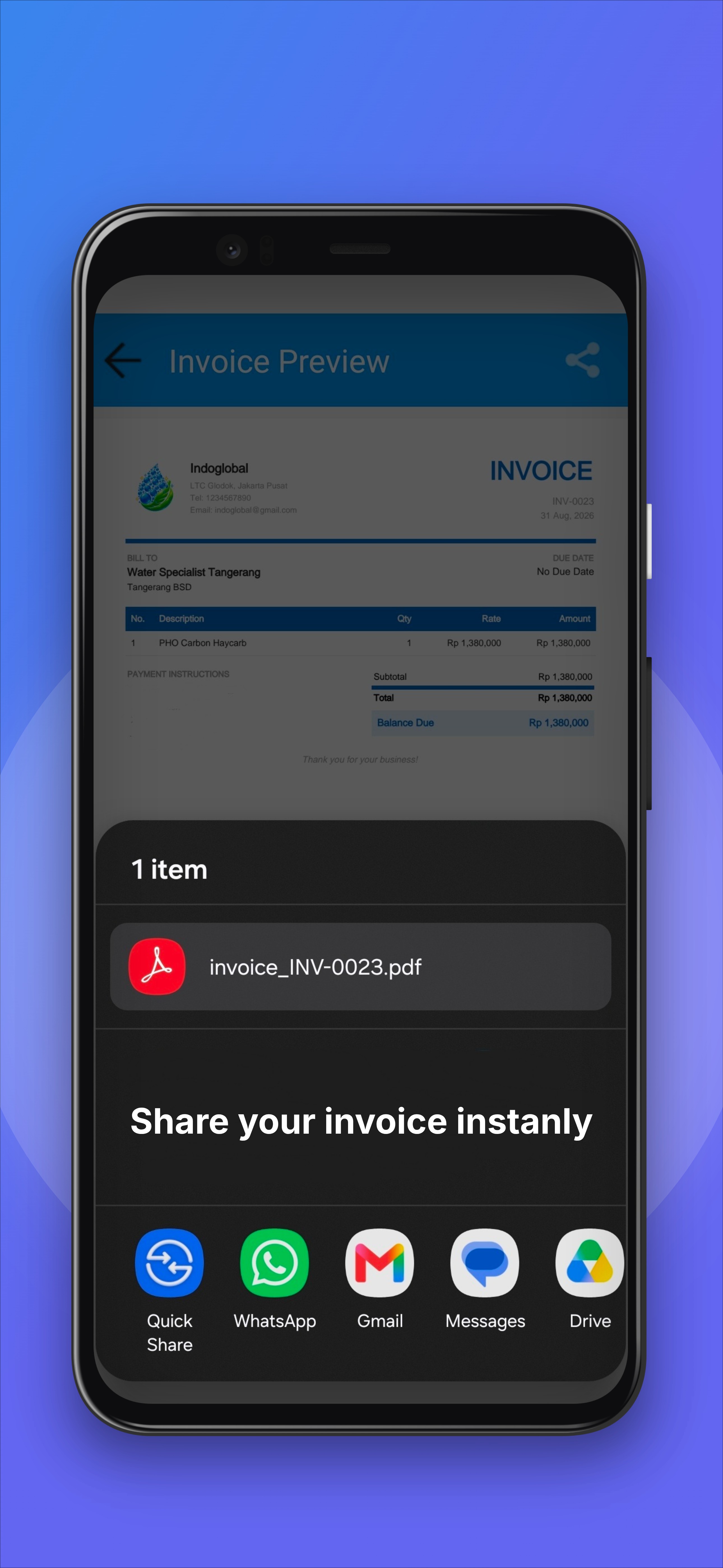 Invoice App Client Invoices Screenshot